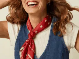 King Louie Scarf Polka Chili Red