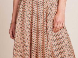 King Louie Serena Skirt Cocolupa Chino Cream - La Vie en Rose Damesmode