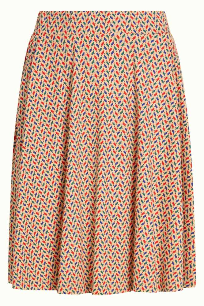 King Louie Serena Skirt Cocolupa Chino Cream - La Vie en Rose Damesmode