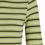 King Louie Turtle Top Seaside Stripe Dark Citron - La Vie en Rose Damesmode