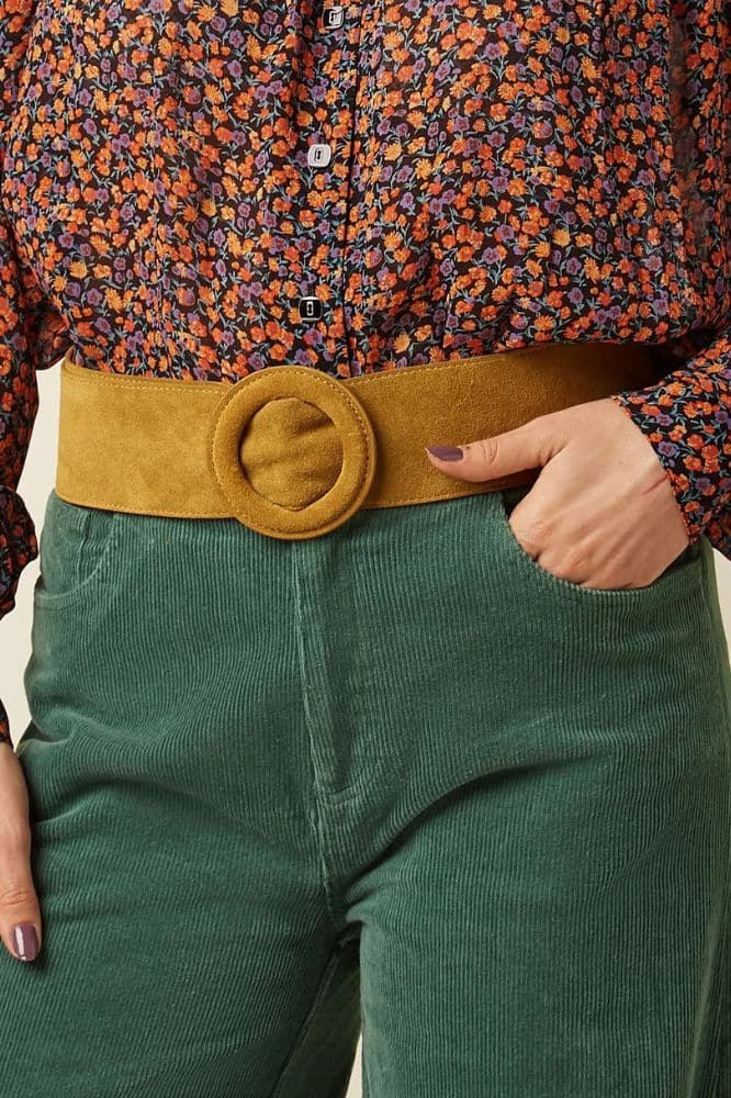 King Louie Wide Belt Golden Brown - La Vie en Rose Damesmode