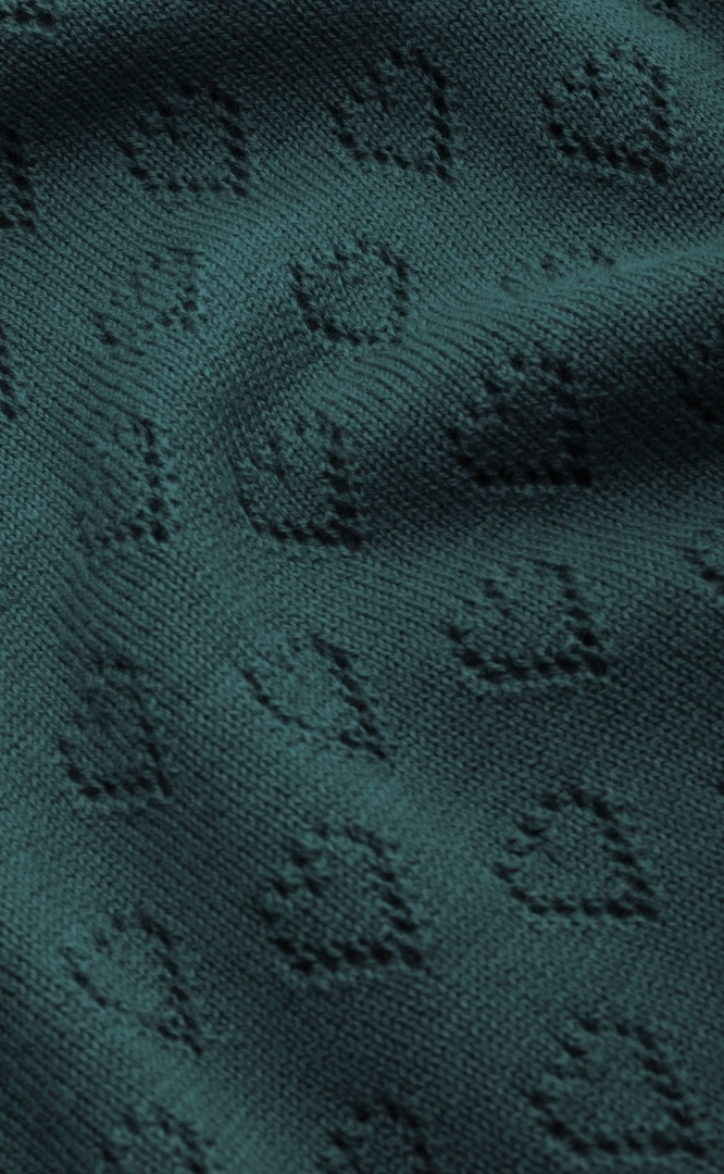 King Louie Cardi V Heart Ajour BCI Black