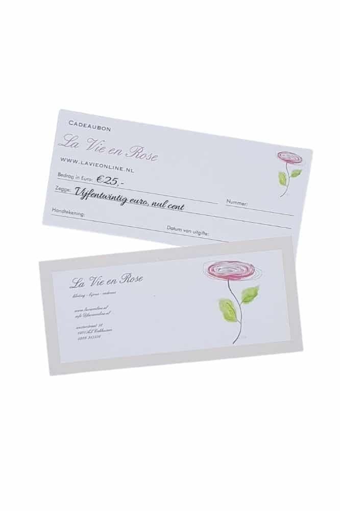 La Vie Cadeaubon €25,-