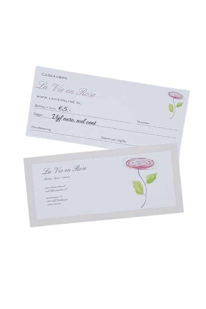 La Vie Cadeaubon €5,-
