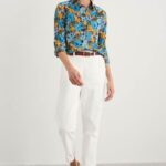 Larissa Shirt Citrus Floral Poseidon