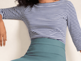 Very Cherry Boastneck Top Stripe Navy