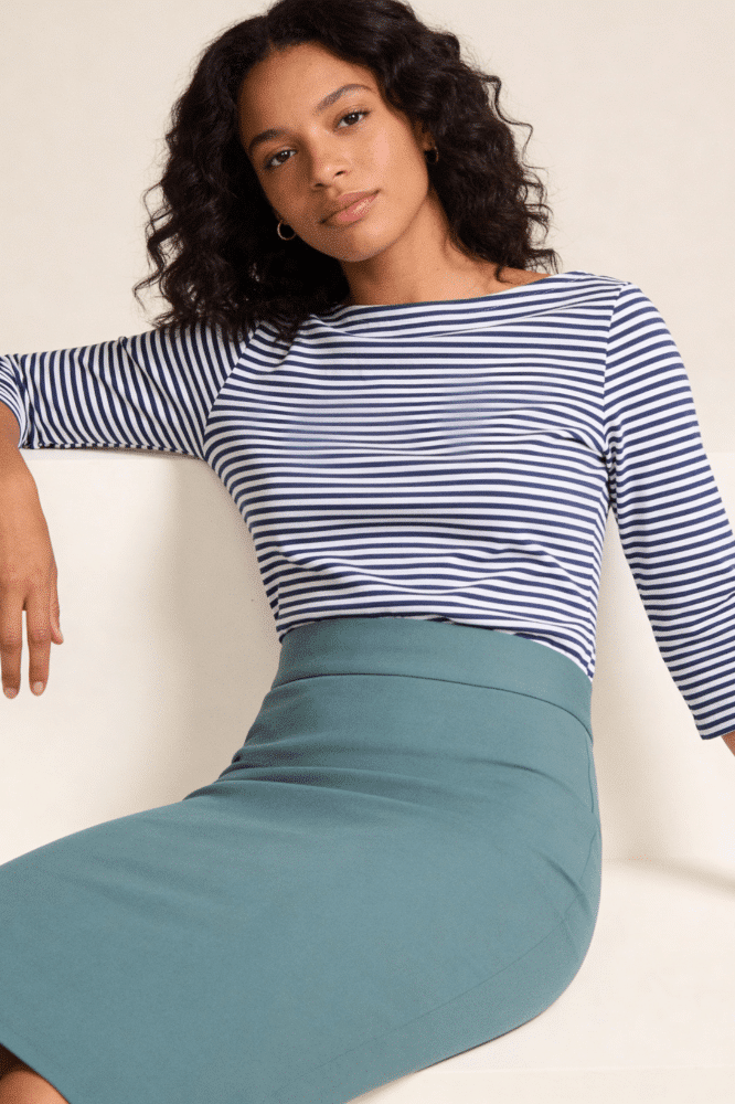 Very Cherry Boastneck Top Stripe Navy