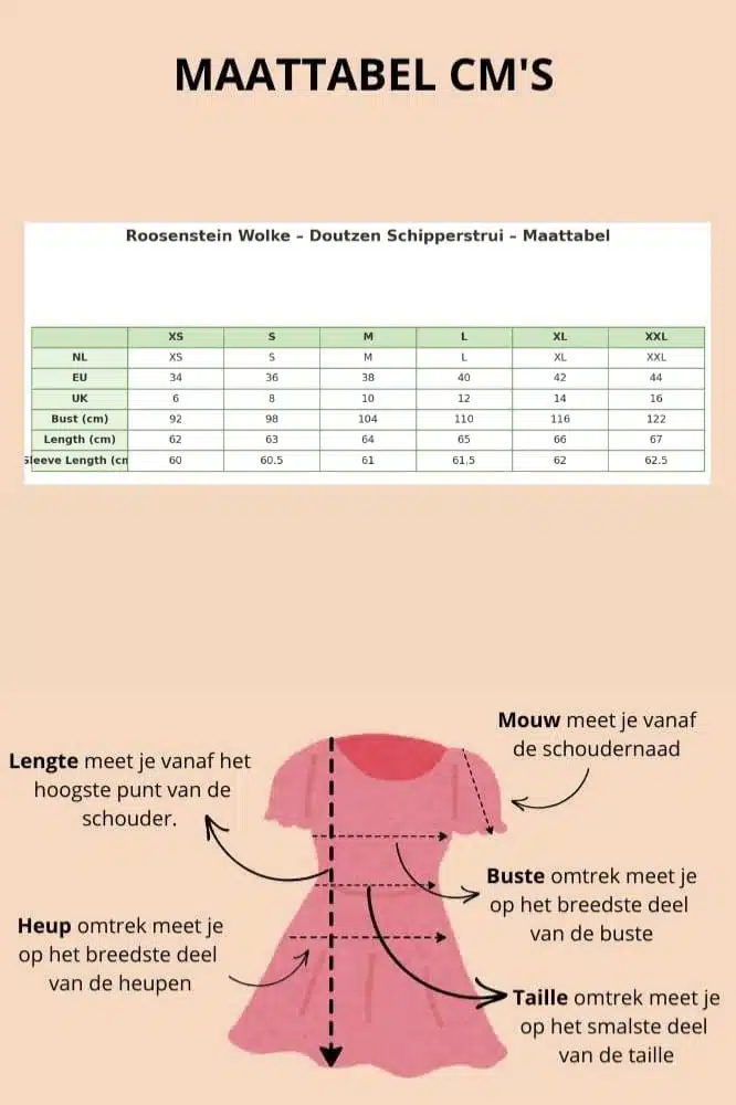 Roosenstein Wolke Doutzen Schipperstrui Beehge - La Vie en Rose Damesmode