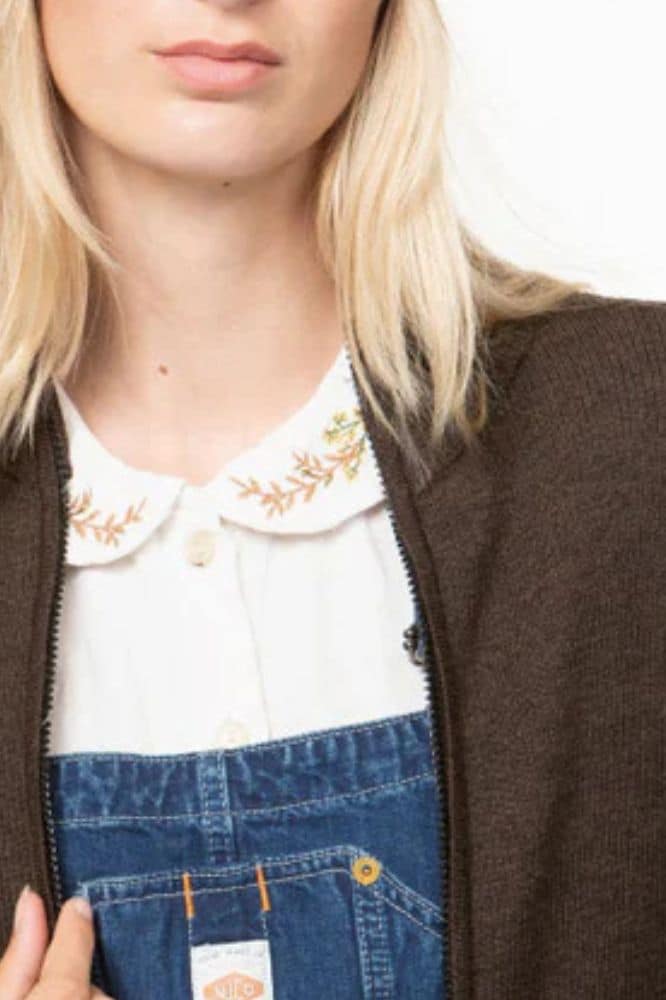 Roosenstein Wolke Fenna Rib Vest Brown - La Vie en Rose Damesmode