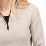 Roosenstein Wolke Robin Merino Rip Half Zip Sand - La Vie en Rose Damesmode