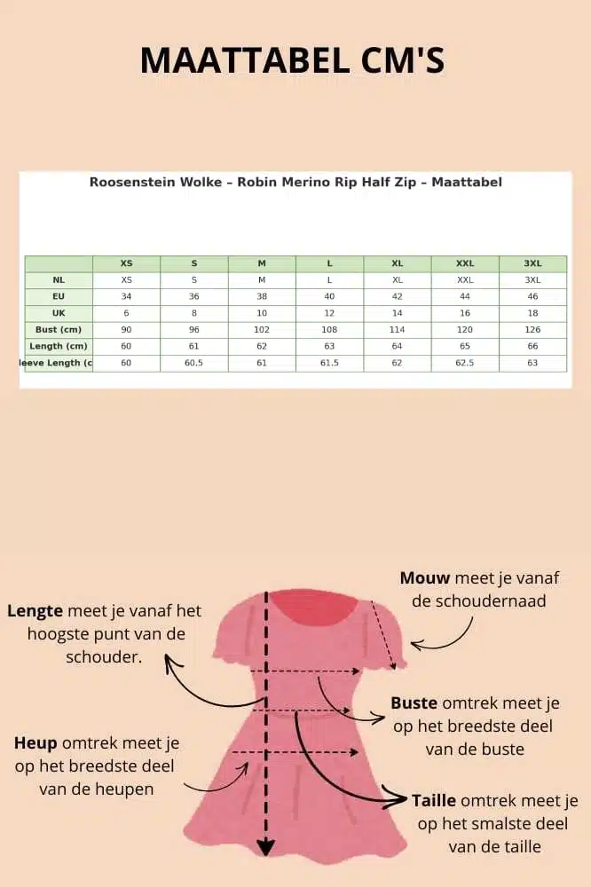 Roosenstein Wolke Robin Merino Rip Half Zip Sand - La Vie en Rose Damesmode