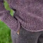 SI628MDM_Fisherman Donegal Fleck Saddle Shoulder Sweater in Dark Mauve (3)