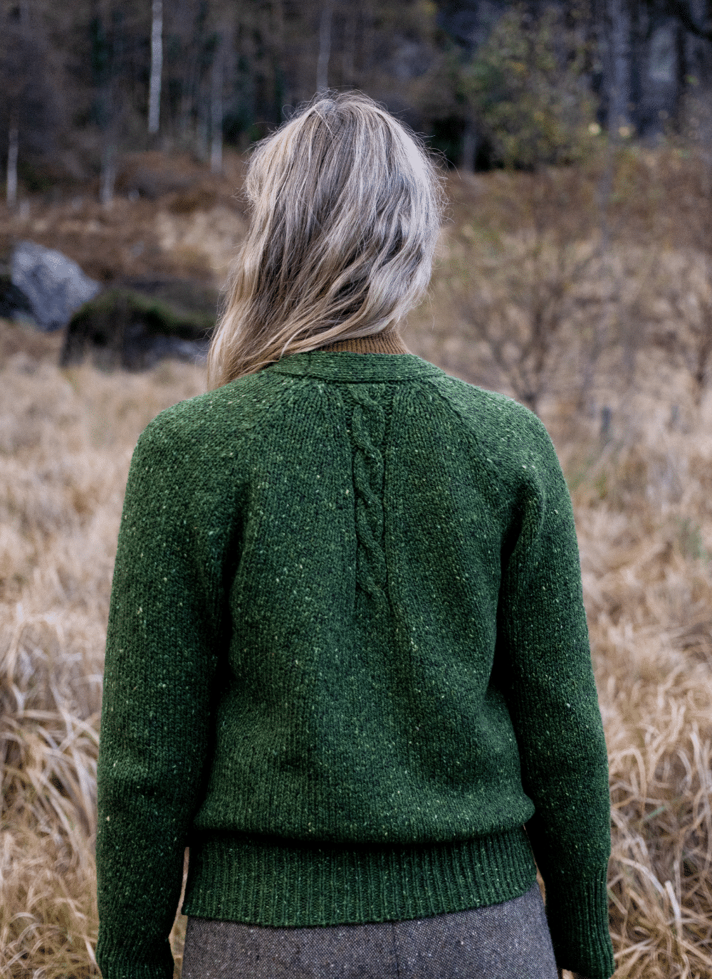 Fisherman out of Ireland Donegal Raglan Cable Cardigan