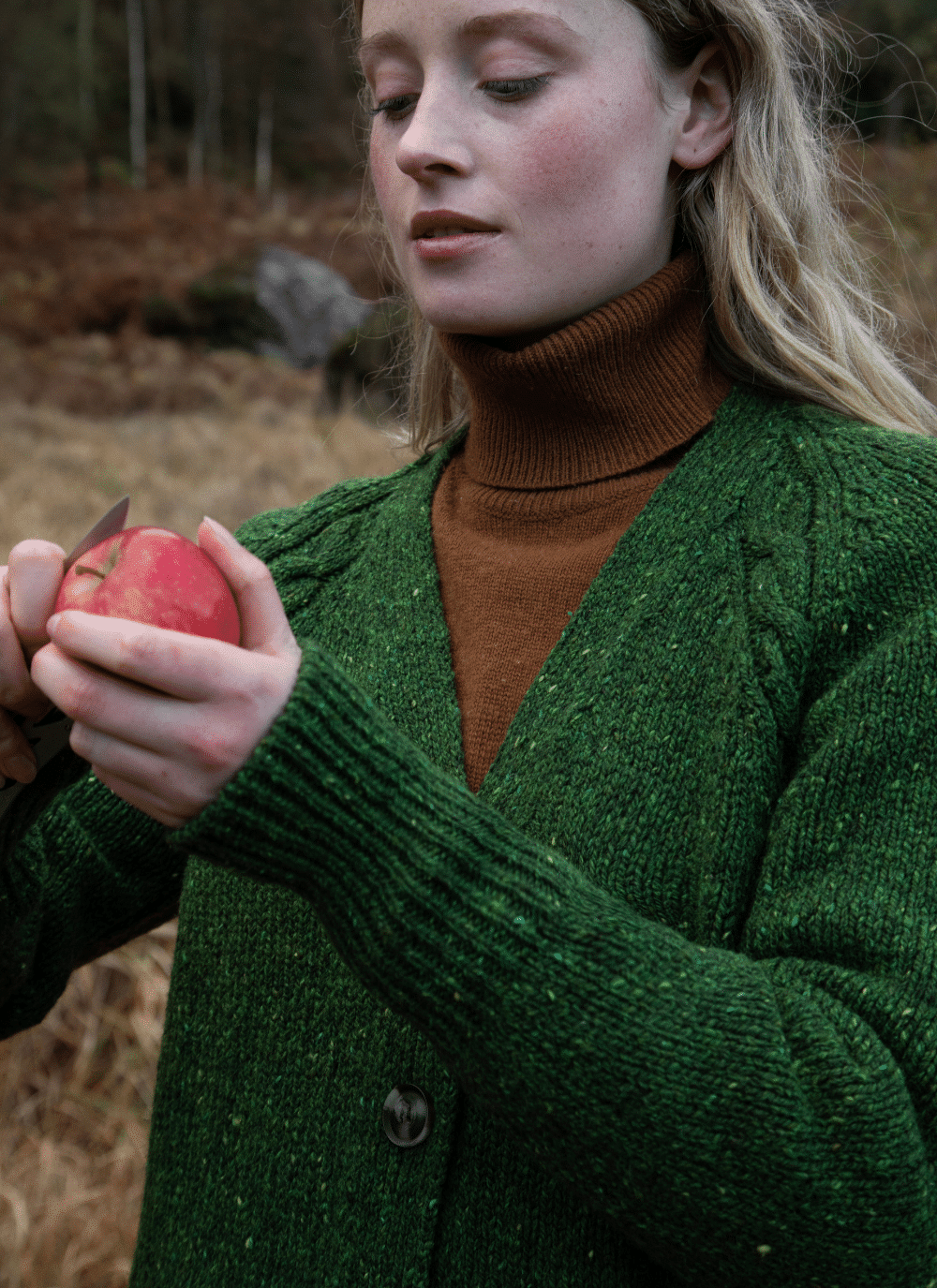 Fisherman out of Ireland Donegal Raglan Cable Cardigan