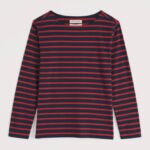 Sailor Shirt Breton Maritime Deep Rust - La Vie en Rose Damesmode Enkhuizen