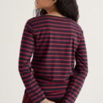 Sailor Shirt Breton Maritime Deep Rust - La Vie en Rose Damesmode Enkhuizen