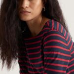 Sailor Shirt Breton Maritime Deep Rust - La Vie en Rose Damesmode Enkhuizen