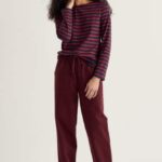 Sailor Shirt Breton Maritime Deep Rust - La Vie en Rose Damesmode Enkhuizen