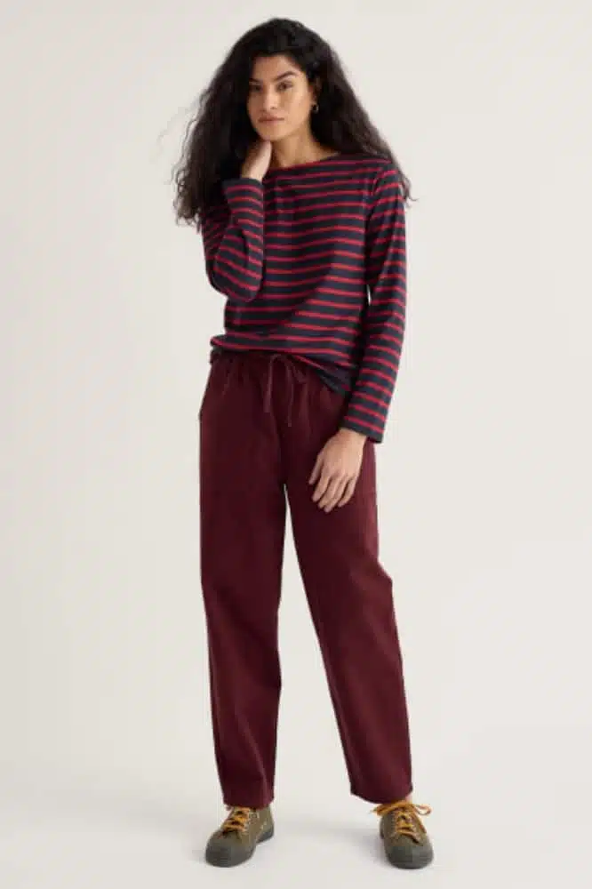 Sailor Shirt Breton Maritime Deep Rust - La Vie en Rose Damesmode Enkhuizen