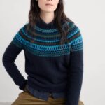 Seasalt Cornwall Annik Fair Isle Jumper Modernist Cyan Multi- La Vie en Rose Damesmode Enkhuizen