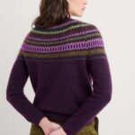 Seasalt Cornwall Annik Fair Isle Jumper Modernist Grape Oak Mix - La Vie en Rose Damesmode Enkhuizen