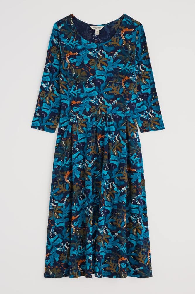 Seasalt Cornwall April Dress Floating Fronds Maritime - La Vie en Rose Damesmode Enkhuizen