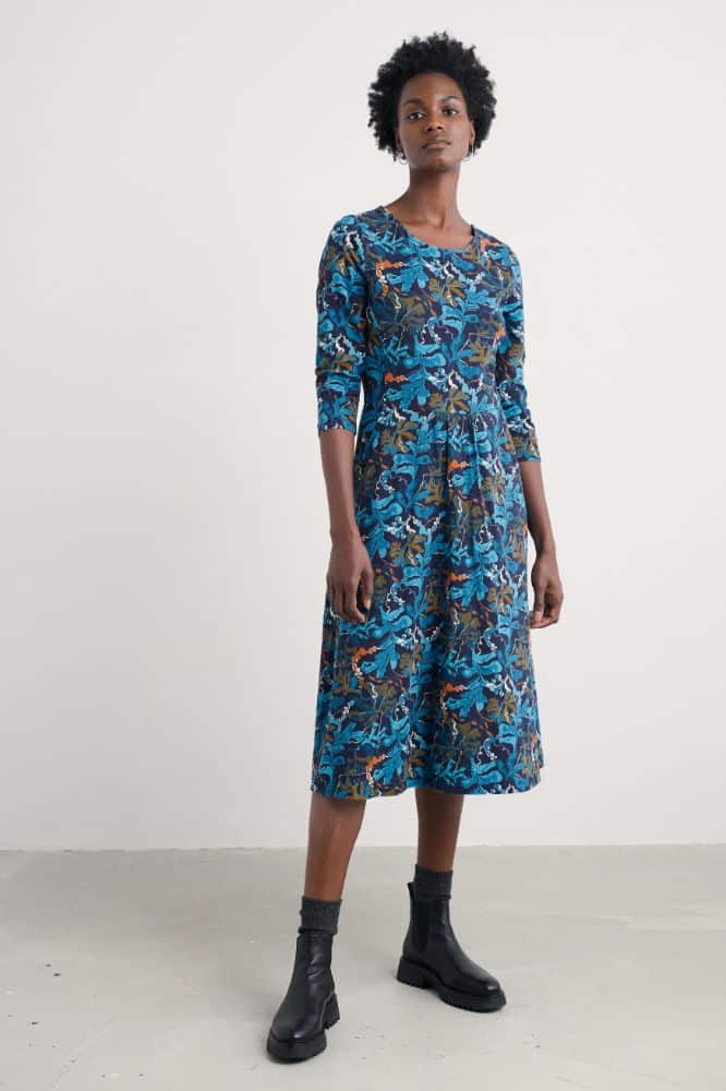 Seasalt Cornwall April Dress Floating Fronds Maritime - La Vie en Rose Damesmode Enkhuizen