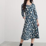 Seasalt Cornwall April Dress Organic Shapes Dark Lugger - La Vie en Rose Damesmode Enkhuizen