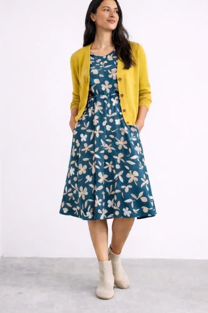 Seasalt Cornwall April Dress Organic Shapes Dark Lugger - La Vie en Rose Damesmode Enkhuizen