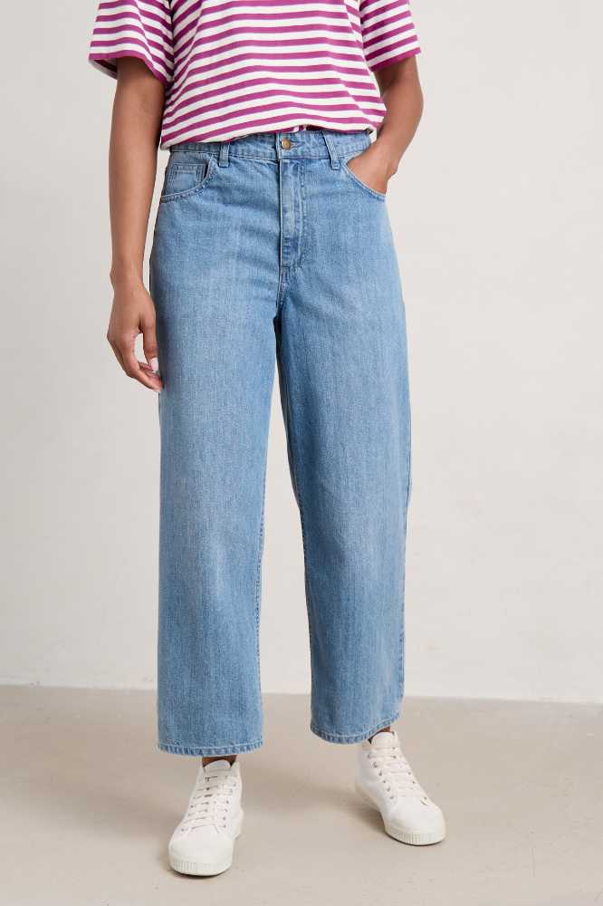 Seasalt Cornwall Highmore Jean Mid Wash Tide - La Vie en Rose Damesmode