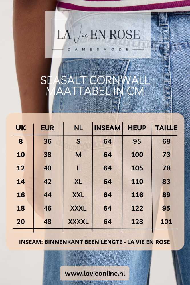 Seasalt Cornwall Highmore Jean Mid Wash Tide - La Vie en Rose Damesmode