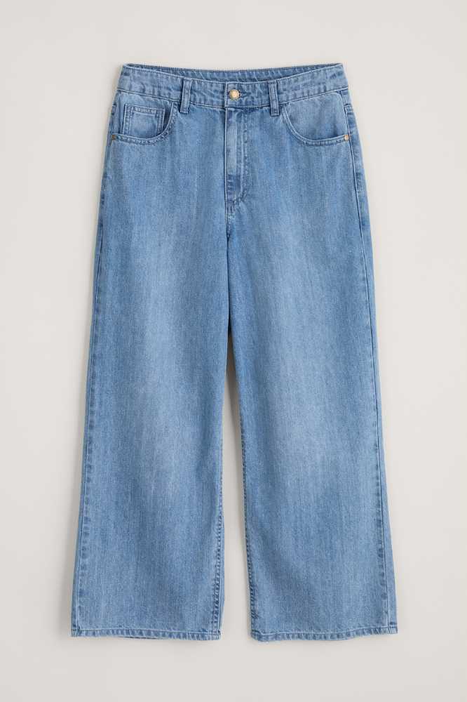 Seasalt Cornwall Barnes Organic Cotton Denim Crops Light Wash Rain Slub - La Vie en Rose Damesmode