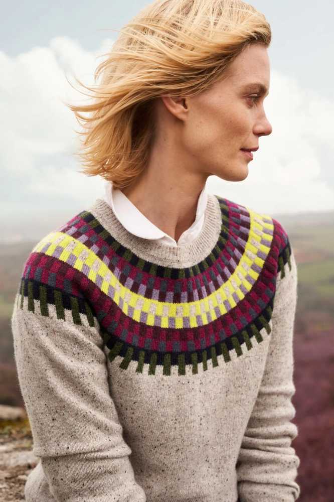 Seasalt Cornwall Berlewen Fair Isle Jumper Croquet Aran Multi - La Vie en Rose Damesmode