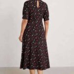 Seasalt Cornwall Calendula Dress Petal Press Onyx