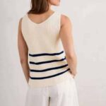 Seasalt Cornwall Canary Vest Veneer Chalk MAritime - La Vie en Rose Damesmode