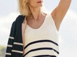 Seasalt Cornwall Canary Vest Veneer Chalk MAritime - La Vie en Rose Damesmode