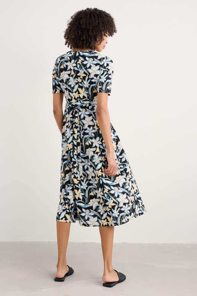 Seasalt Cornwall Carwynnen Dress Painted Daffodil Inkwell - La Vie en Rose Damesmode