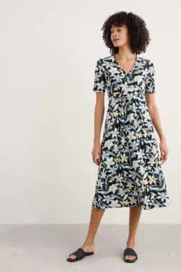 Seasalt Cornwall Carwynnen Dress Painted Daffodil Inkwell - La Vie en Rose Damesmode