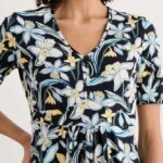 Seasalt Cornwall Carwynnen Dress Painted Daffodil Inkwell - La Vie en Rose Damesmode