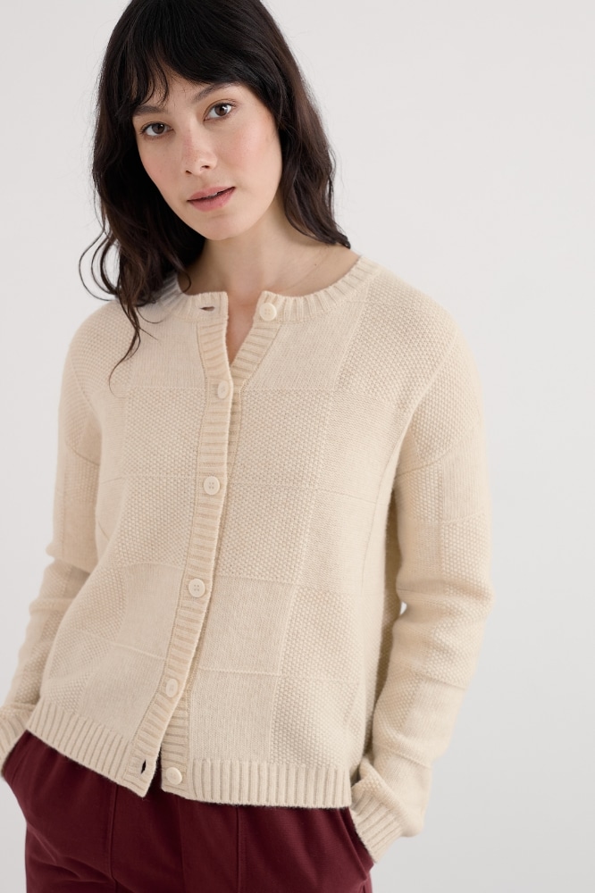 Seasalt Cornwall Coweth Cardigan Limestone - La Vie en Rose Damesmode Enkhuizen