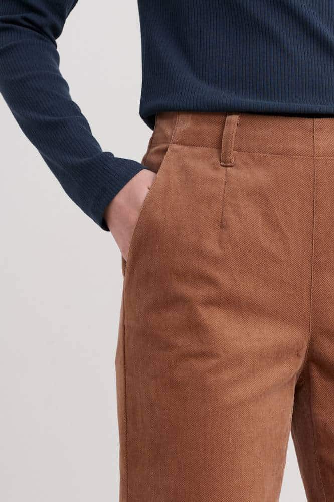 Seasalt Cornwall Crackington Trousers Dark Flax - La Vie en Rose Damesmode