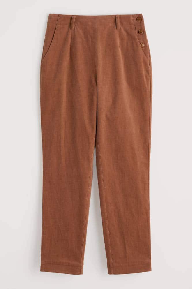 Seasalt Cornwall Crackington Trousers Dark Flax - La Vie en Rose Damesmode