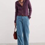 Seasalt Cornwall Dawson Pick Cardigan Merino Grape - La Vie en Rose Damesmode