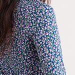 Seasalt Cornwall Easel 34 Sleeve Top Flax Flower Bright Orchid - La Vie en Rose Damesmode Enkhuizen