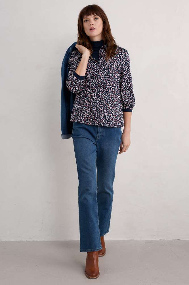 Seasalt Cornwall Embrace Shirt Feather Marks Maritime- La Vie en Rose Damesmode