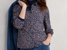 Seasalt Cornwall Embrace Shirt Feather Marks Maritime- La Vie en Rose Damesmode