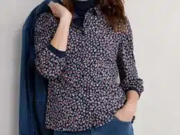 Seasalt Cornwall Embrace Shirt Feather Marks Maritime- La Vie en Rose Damesmode