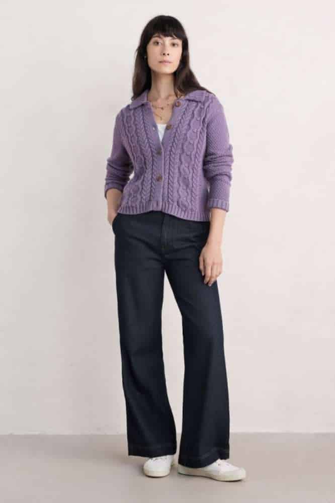 Seasalt Cornwall Forest Ridge Cardigan Echium - La Vie en Rose Damesmode (1)