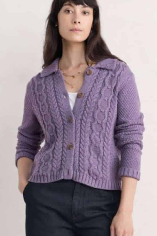 Seasalt Cornwall Forest Ridge Cardigan Echium - La Vie en Rose Damesmode (1)