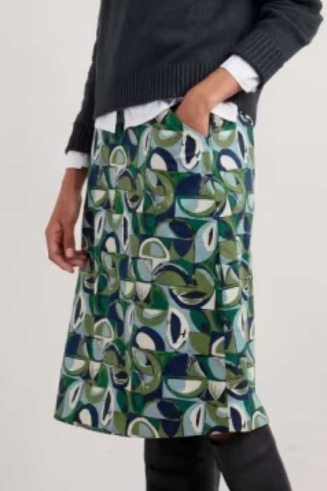 Seasalt Cornwall Forest View Skirt Land Forms Cut Grass - La Vie en Rose Damesmode